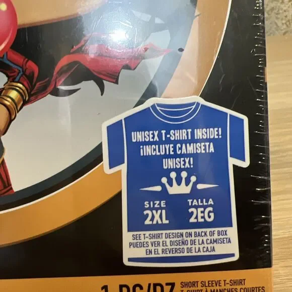 MS MARVEL Funko Pop Tees Marvel T Shirt Target Exclusive 2022,Sealed 2XL - Picture 3 of 3